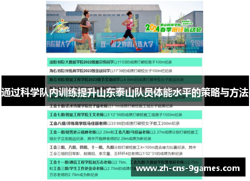 通过科学队内训练提升山东泰山队员体能水平的策略与方法 通过科学队内训练提升山东泰山队员体能水平的策略与方法
